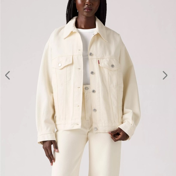 Levi's Off-White Denim 90s Trucker Jacket - Picture 1 of 4